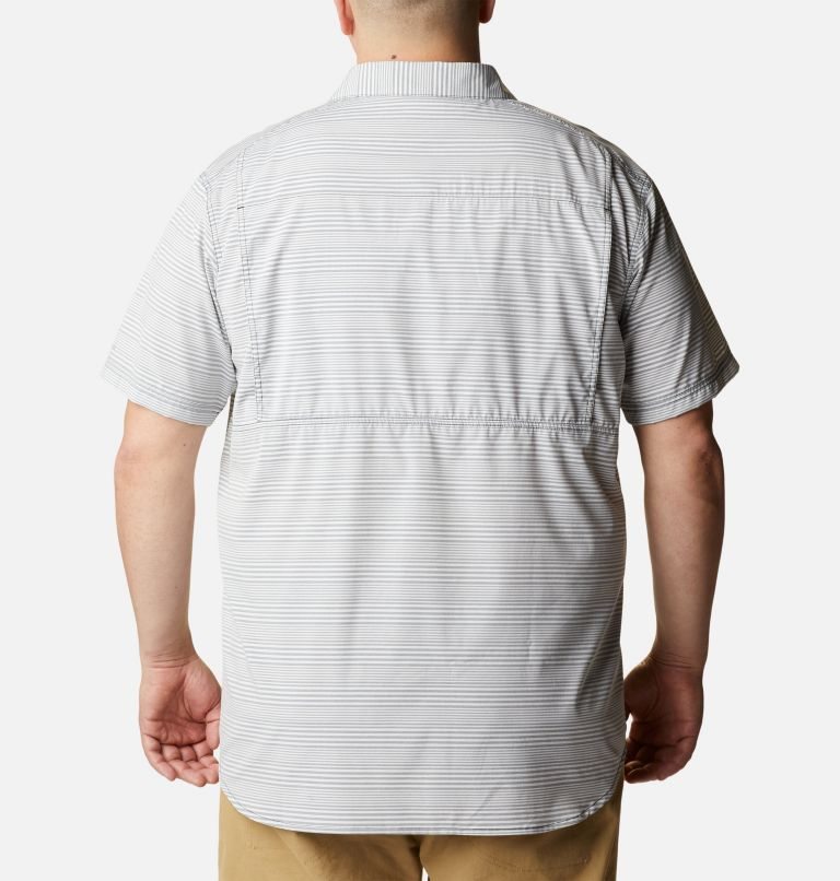 Men's Columbia Twisted Creek III Short Sleeve Shirts Stripe | Plus Size CA-S3085